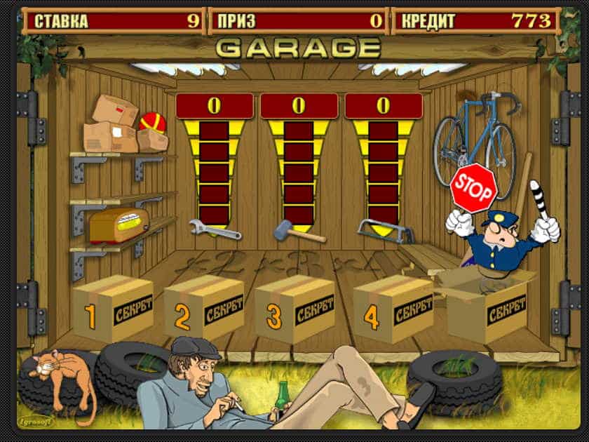Бонусная игра в слоте Garage 